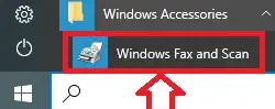 Windows FAX とスキャン