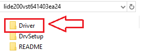 展開後に Driver フォルダーを開いてください